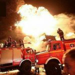 آتش سوزی در یک واحد دامپروری در مشکین دشت