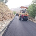 جاده روستایی حرین در محور کرج-چالوس بهسازی و آسفالت شد