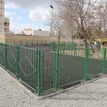 افتتاح زمین‌های ورزشی چند منظوره بوستان جهان کرج در دهه مبارک فجر انقلاب اسلامی